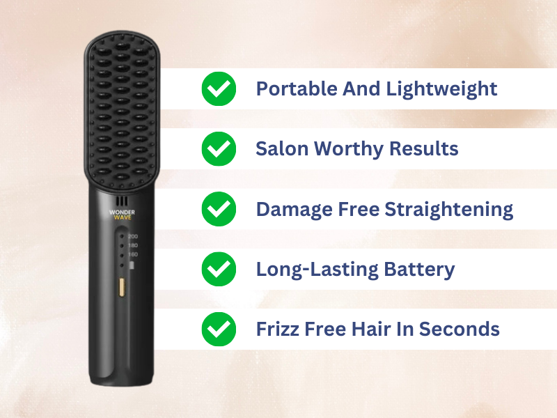 WonderWave® Pro | 3 in 1 Portable Hair Straightener