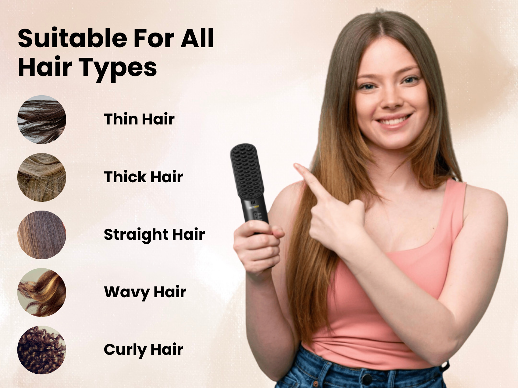 Wireless Portable Hair Styler