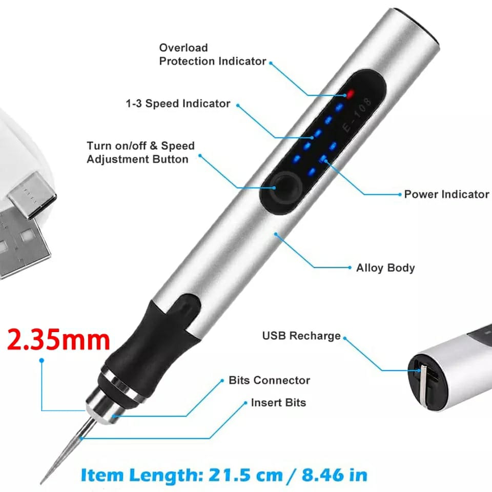 Customly® | Rechargeable Engraving Pen | Only today 50% Discount - Justsis