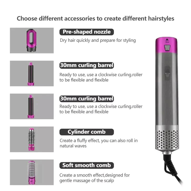 5 In 1 Airflow Curler™ 2.0 | New and Improved - Justsis